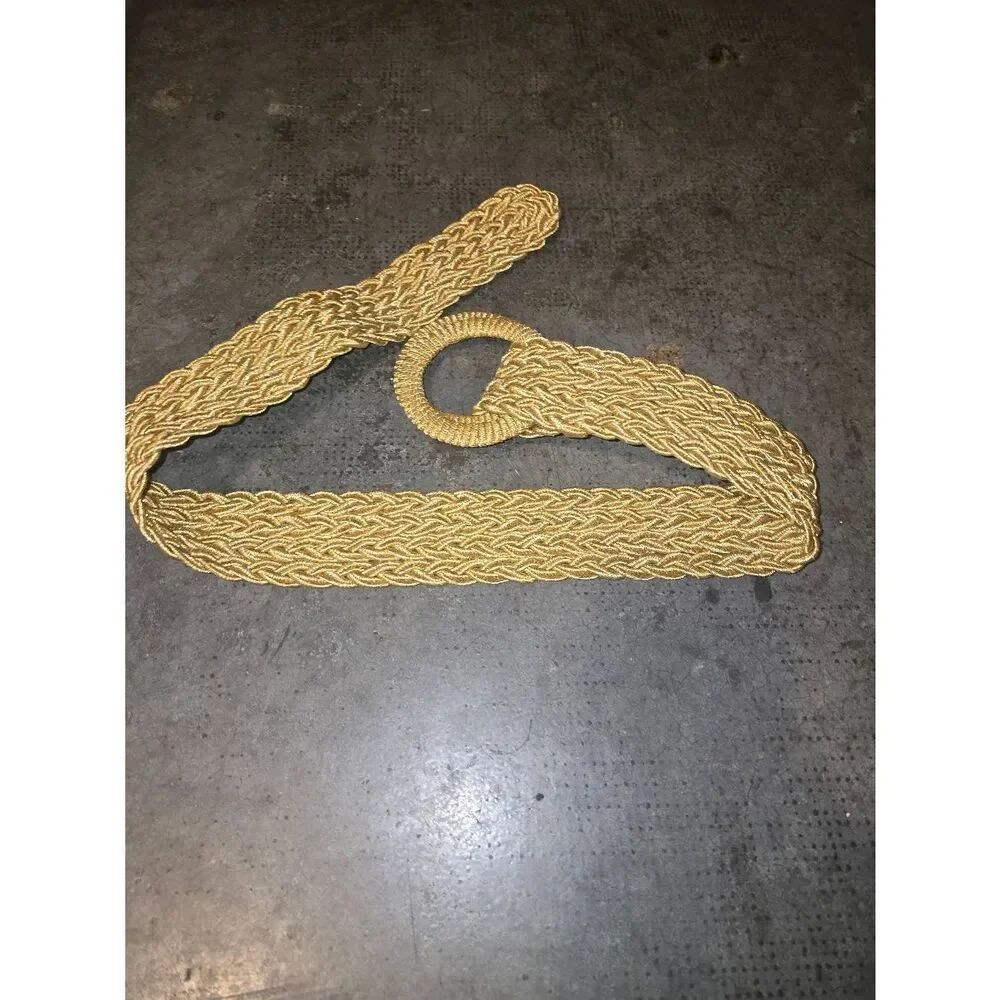 Braided Gold Metallic abelt